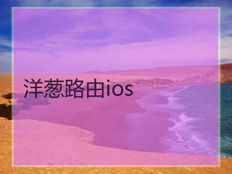 洋葱路由ios