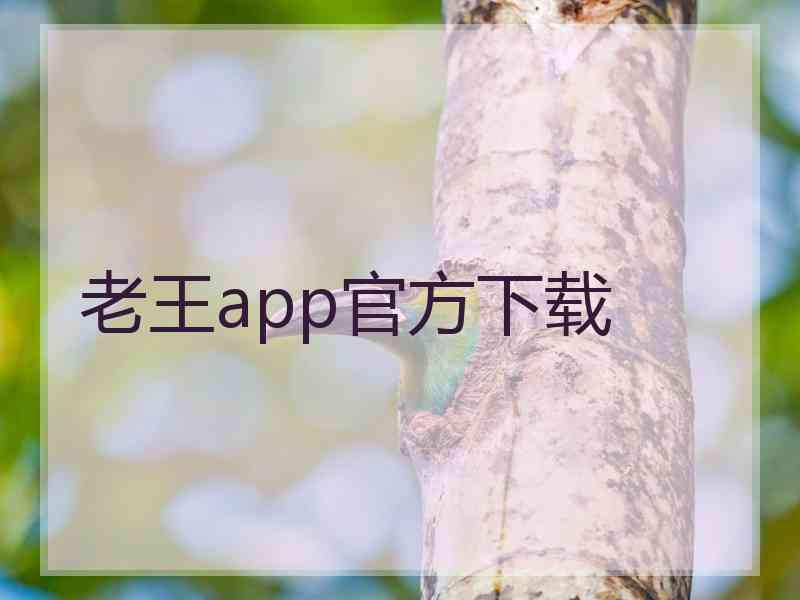 老王app官方下载