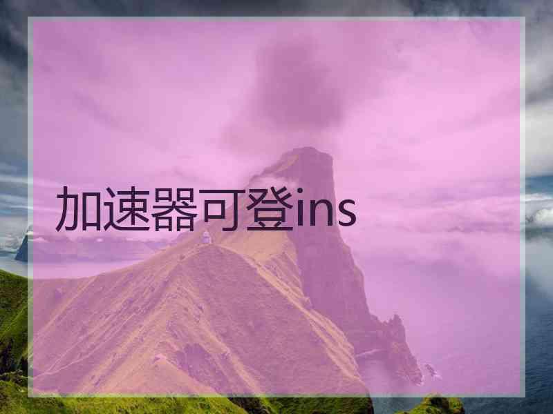 加速器可登ins