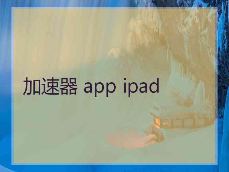 加速器 app ipad