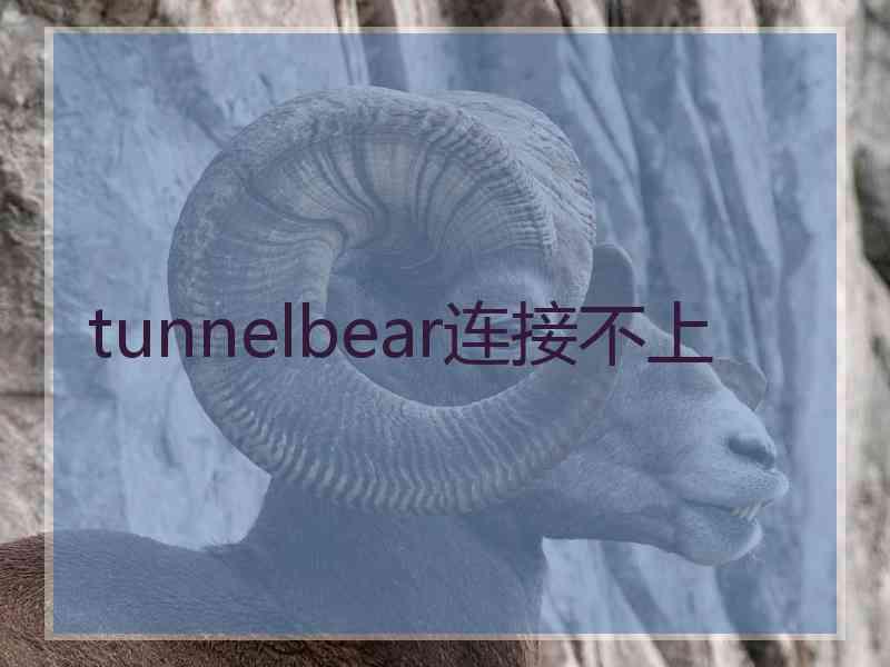 tunnelbear连接不上