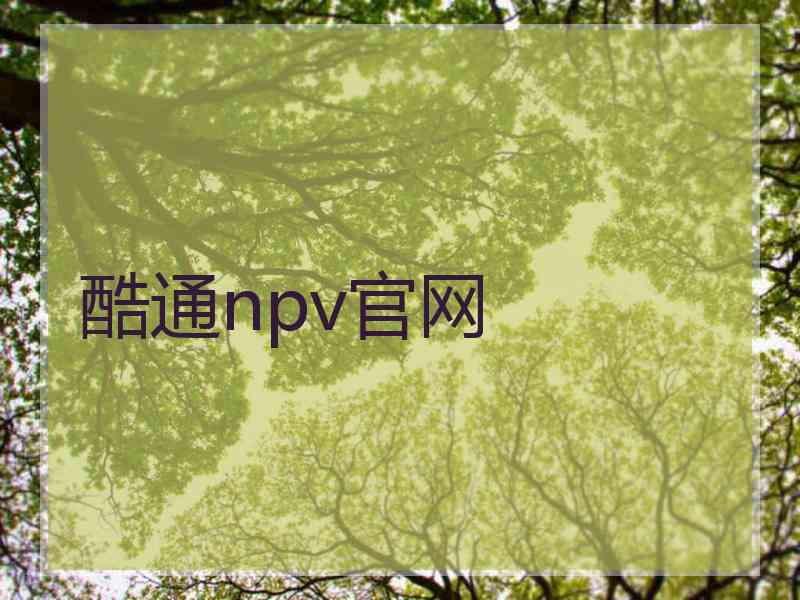 酷通npv官网