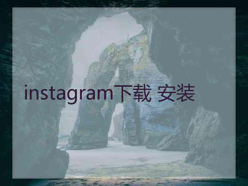 instagram下载 安装