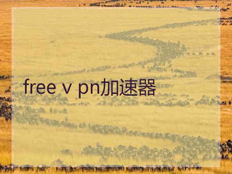 free v pn加速器