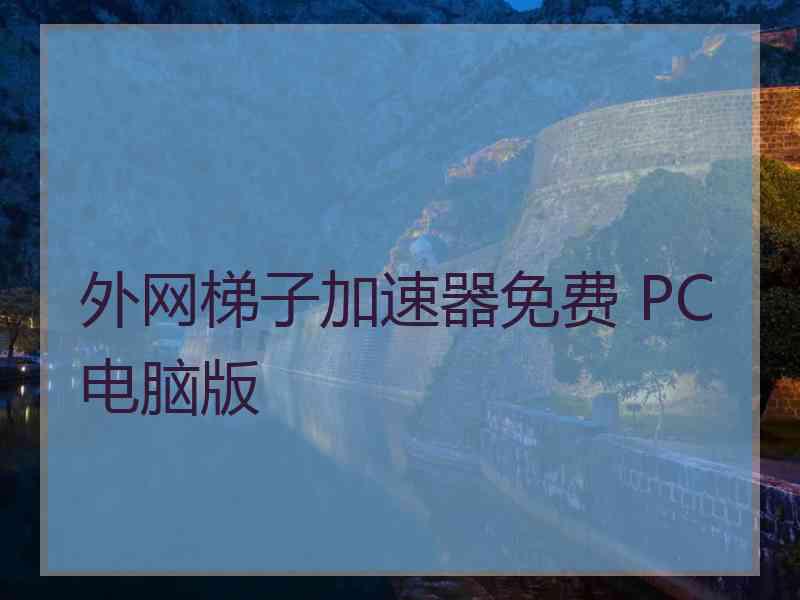 外网梯子加速器免费 PC电脑版