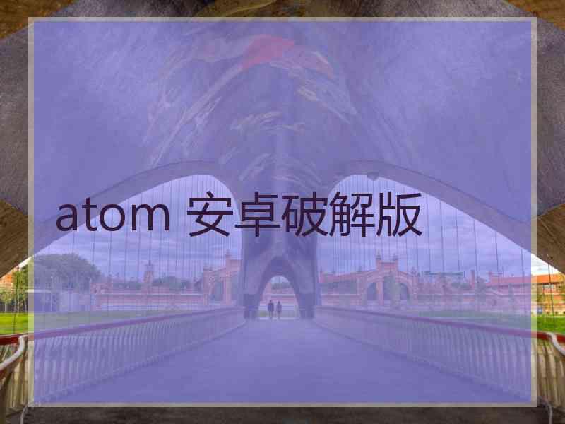 atom 安卓破解版