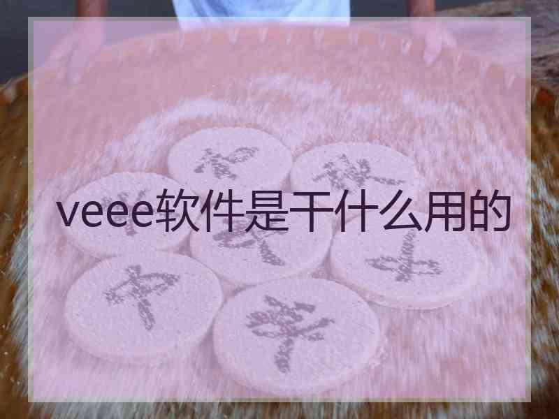 veee软件是干什么用的