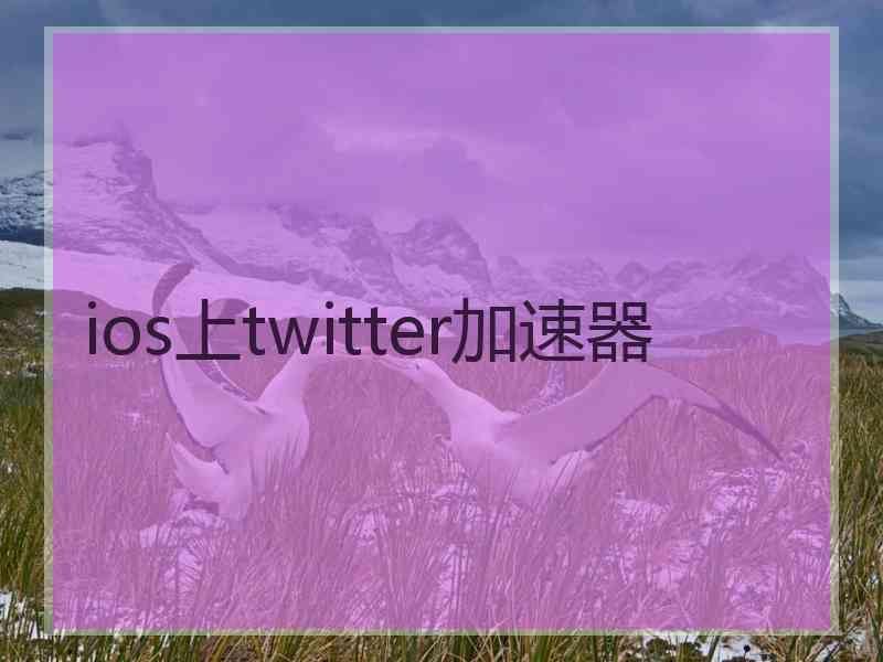 ios上twitter加速器