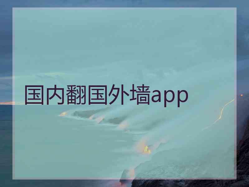 国内翻国外墙app