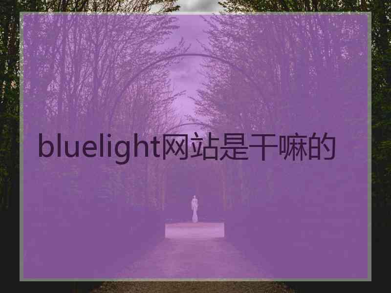 bluelight网站是干嘛的