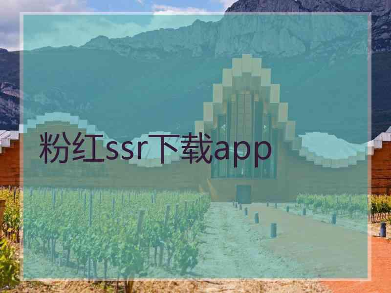 粉红ssr下载app