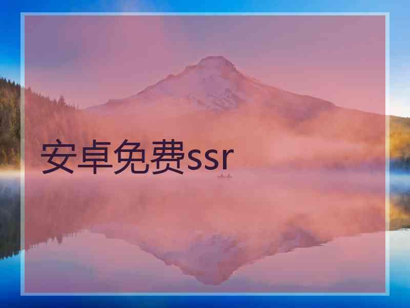 安卓免费ssr