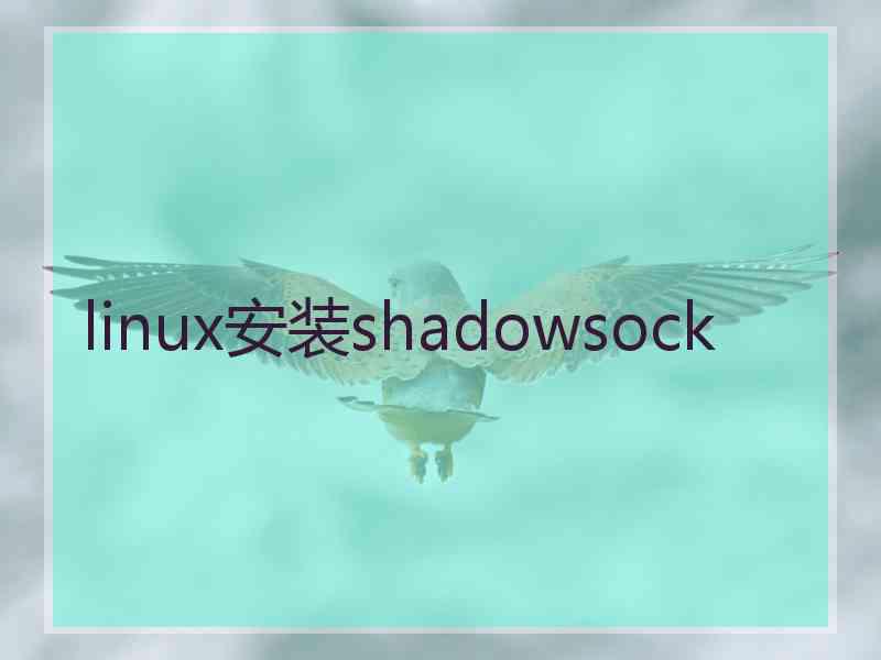 linux安装shadowsock