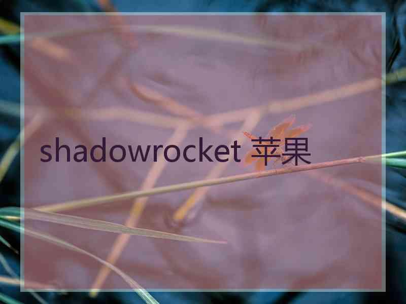 shadowrocket 苹果