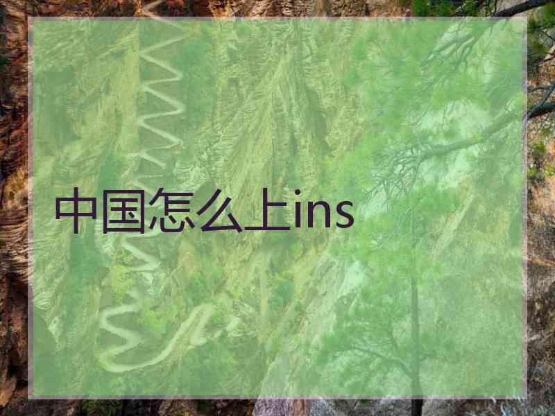 中国怎么上ins