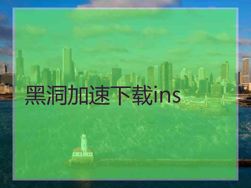 黑洞加速下载ins