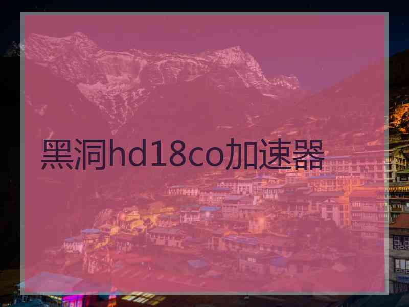 黑洞hd18co加速器