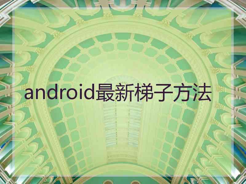 android最新梯子方法