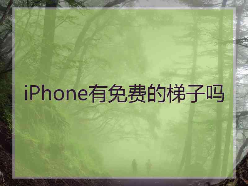 iPhone有免费的梯子吗