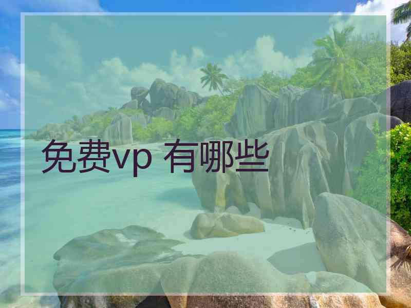 免费vp 有哪些