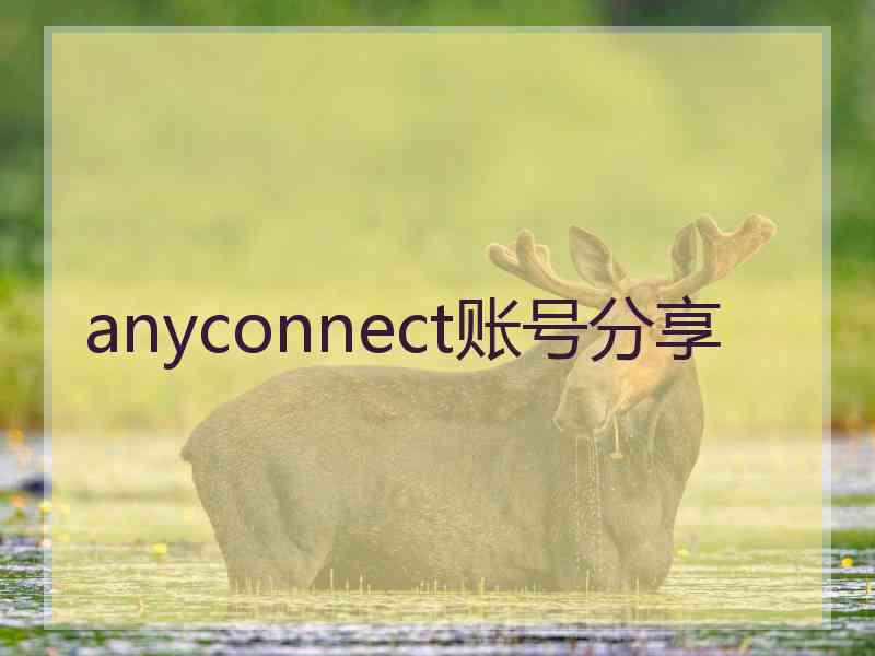 anyconnect账号分享