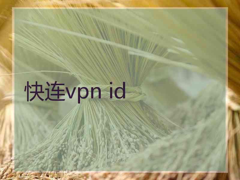 快连vpn id