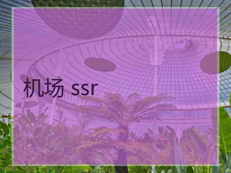 机场 ssr