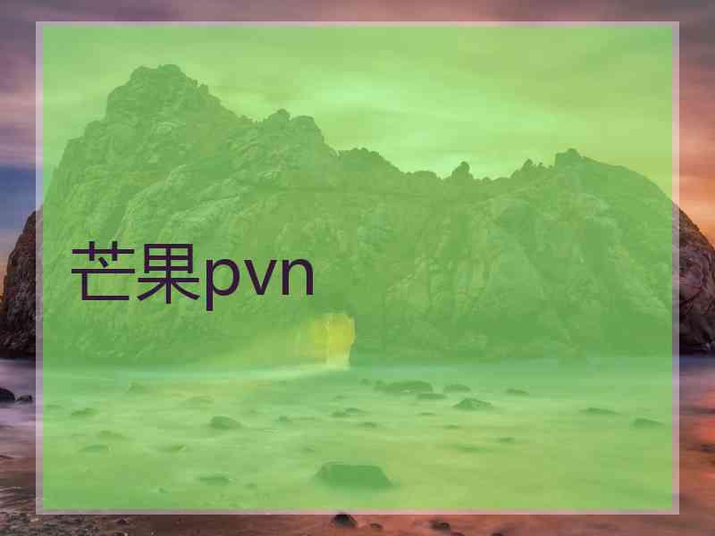 芒果pvn