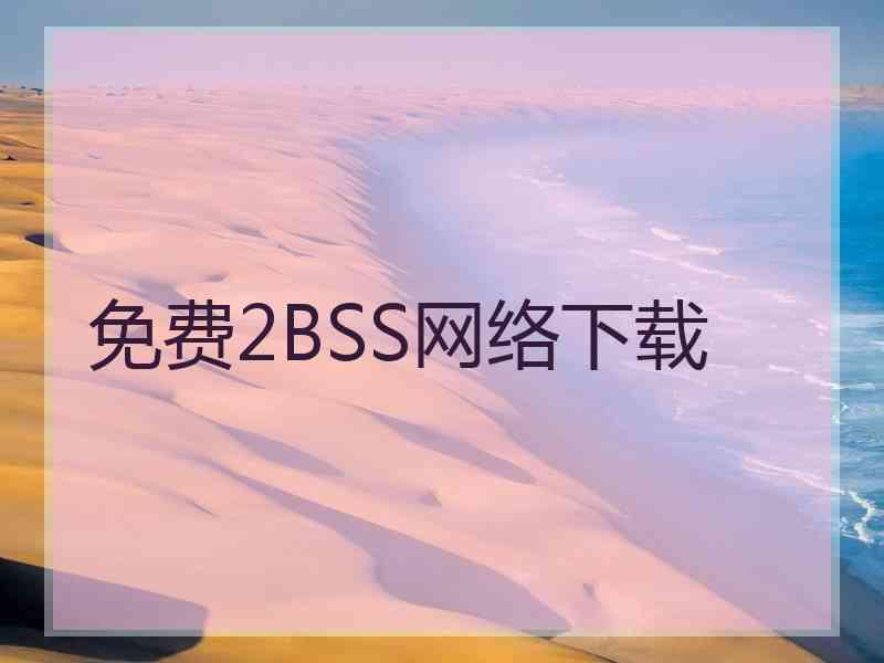 免费2BSS网络下载