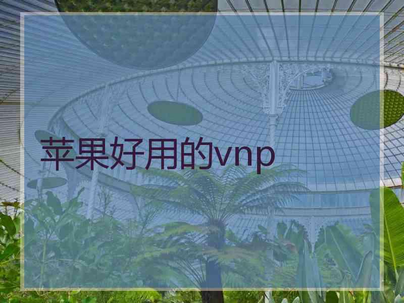 苹果好用的vnp