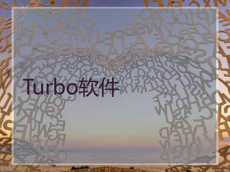 Turbo软件