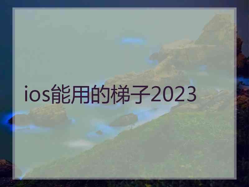 ios能用的梯子2023